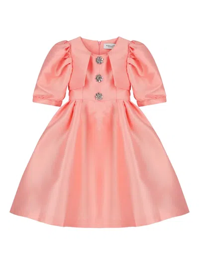 Mama Luma Kids' Satin Jewelled Dress In Purple