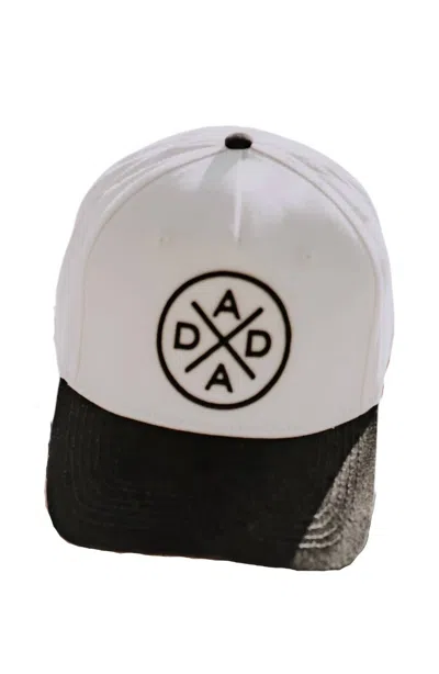 Mama X Brand Men's Dada Baseball Cap In Black/white In Multi