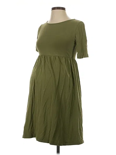 Pre-owned Mama.licious Casual Dress In Green