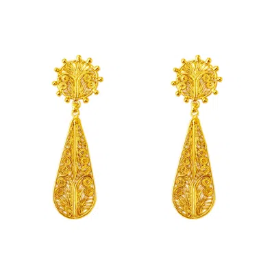 Mamba Women's Alma Mini New Statement Golden Earrings