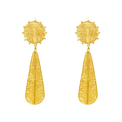 Mamba Women's Alma New Statement Golden Earrings