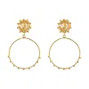 Mamba Women's Alma Small Golden Hoop