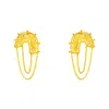 Mamba Women's Candelita Alma Golden Earrings