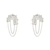 Mamba Women's Gold Candelita Alma Silver Earrings
