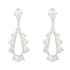 Mamba Women's Long Candelita Silver Earrings