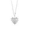 Mamba Women's Milagros Full Heart Silver Necklace