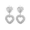 Mamba Women's Milagros Mini Silhouette Silver Earrings