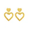 Mamba Women's Milagros Silhouette Golden Earrings