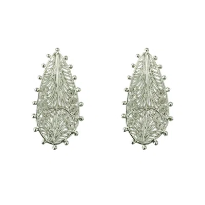 Mamba Women's Pandora Silver Big Drops Earrings