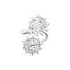 Mamba Women's Silver Alma Double Ring
