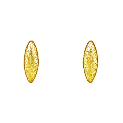Mamba Women's Studs Golden Leaf