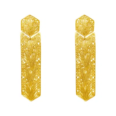 Mamba Women's Talia Xl Golden Earrings