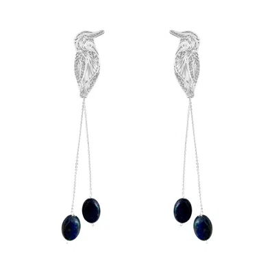 Mamba Women's Tropicalia Silver Toh Bird With Lapis Lazuli