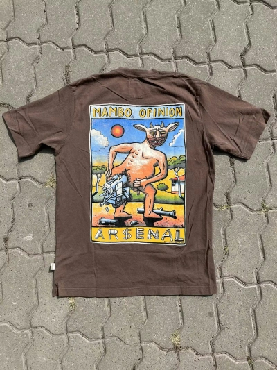 Pre-owned Mambo X Vintage 2000s Mambo Opinion Arsenal Brown Tee 1989