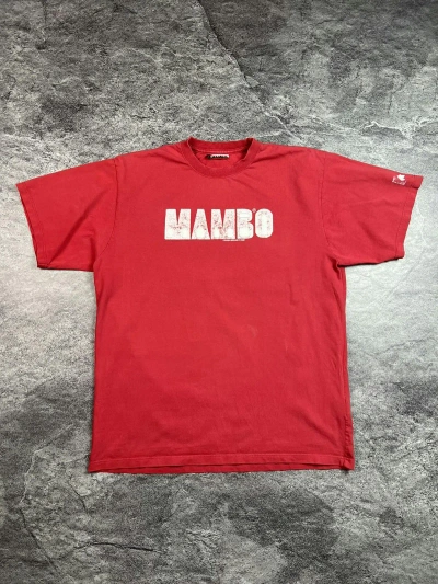 Pre-owned Mambo X Vintage Y2k Mambo Graphic Surf Japan Style Tee In Light Red