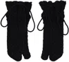 Mame Kurogouchi Black Tabi Socks In Black