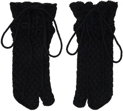 Mame Kurogouchi Black Tabi Socks