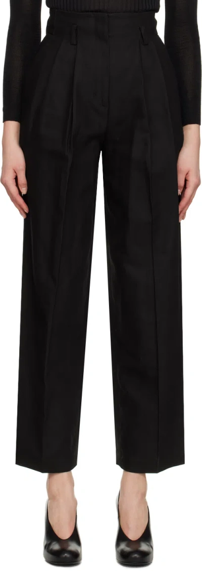 Mame Kurogouchi Black Wide-leg Trousers