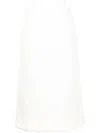 Mame Kurogouchi Embroidered Lace Cotton Skirt In Weiss
