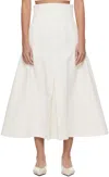 Mame Kurogouchi Off-white Box Pleat Maxi Skirt In White