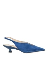 Mame Kurogouchi X Tod's Woman Pumps Blue Size 8 Leather In Blue