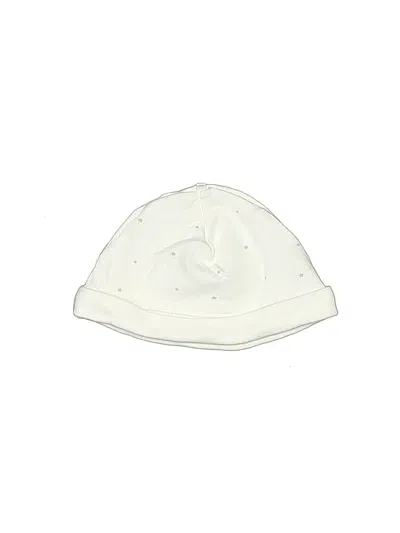 Pre-owned Mamiye Brothers Babies' Beanie Hat In White