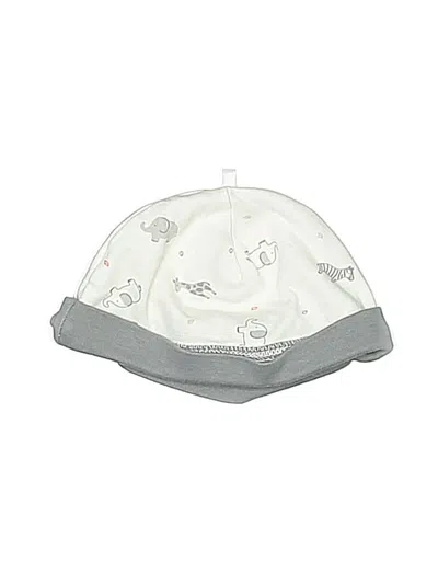 Pre-owned Mamiye Brothers Babies' Beanie Hat In White