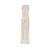 Mammu Couture Women's Lace Dress Aurora - Maxi, White In White
