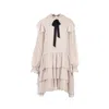 Mammu Couture Women's Neutrals Dress Lèonie Latte - Mini