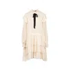 MAMMU COUTURE WOMEN'S NEUTRALS DRESS LÈONIE VANILLA - MINI