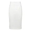 Mammu Couture Women's Sequin Skirt Jackie O, White In White