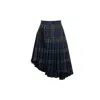 Mammu Couture Women's Skirt Isla - Navy, Green In Multi