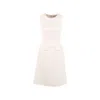 Mammu Couture Women's Tweed Dress Margaux - White, Midi In White