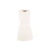 Mammu Couture Women's Tweed Dress Margaux - White, Mini In White