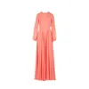 Mammu Couture Women's Yellow / Orange Dress Aurelia - Peach In Yellow/orange