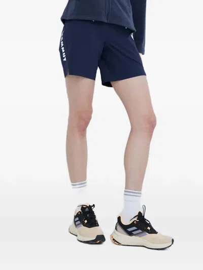 Mammut Aenergy Light So Logo Zip Shorts In Blue