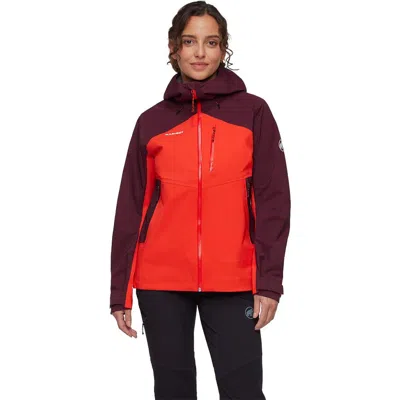 Mammut Alto Guide Hs Hooded Jacket In Red
