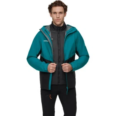 Mammut Alto Light 3-in-1 Hs Hooded Jacket In Green
