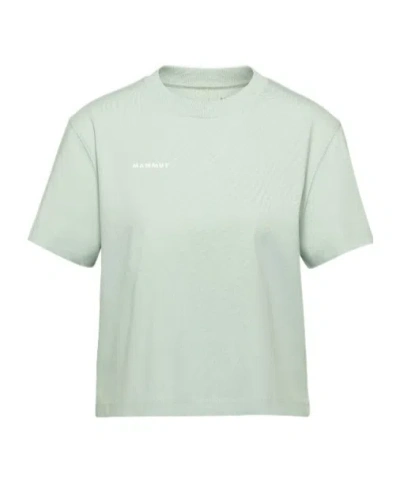 Mammut Base Cropped T-shirt Women Mini Logo In Green