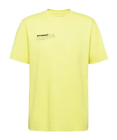 Mammut Base T-shirt Men Multi-pitch In Yellow