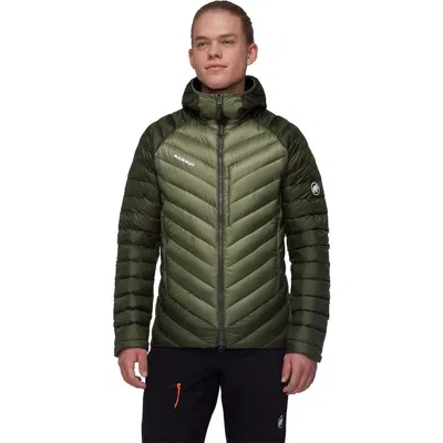 Mammut Broad Peak In Hooded Jacket In Green