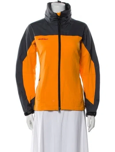 Pre-owned Mammut Colorblock Pattern Jacket In Orange