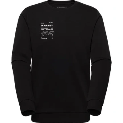 Mammut Core ml Vert Crew Neck Sweatshirt In Black