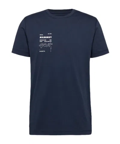 Mammut Core T-shirt Men Vert In Blue