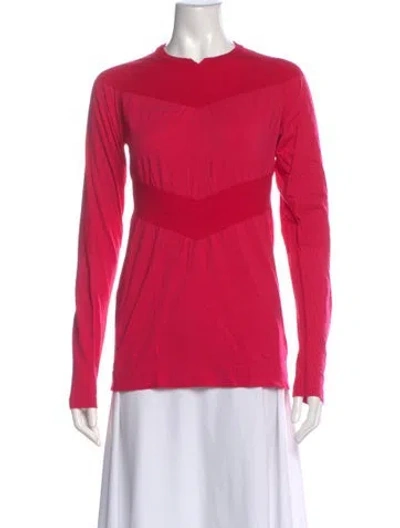 Pre-owned Mammut Crew Neck Long Sleeve Top In Pink