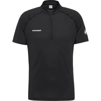 Mammut Ducan Fl 1/2-zip T-shirt In Black