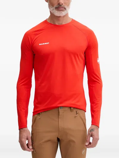 Mammut Ducan Fl Long-sleeve Performance T-shirt In Orange
