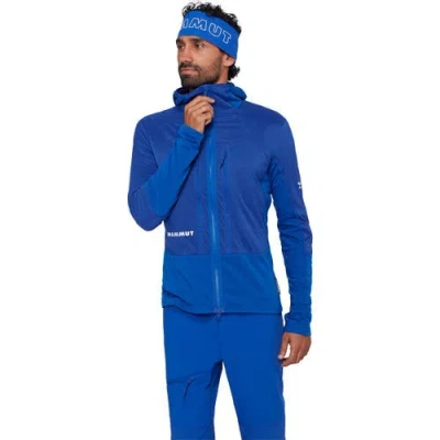 Mammut Eiger Nordwand In Flex Air Hybrid Hooded Jacket In Blue