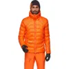 Mammut Eiger Nordwand Light Down In Hooded Jacket In Orange