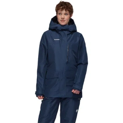 Mammut Fall Line Hs Thermo Hooded Jacket In Blue